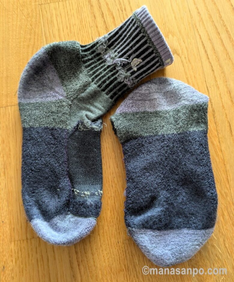 darn tough socks after 5 years use inside out